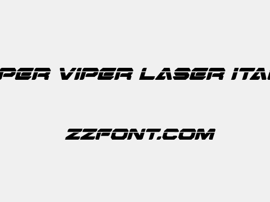Hyper Viper Laser Italic