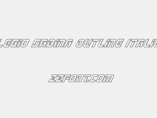 Legio Sabina Outline Italic