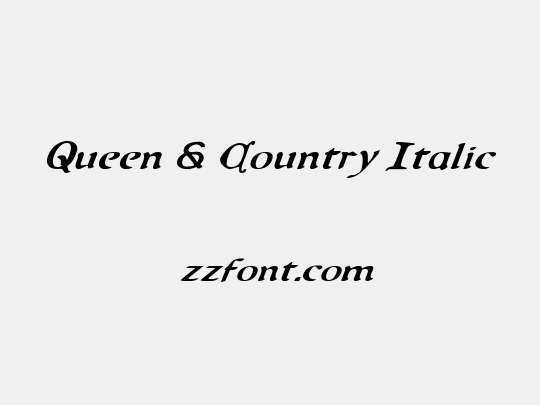 Queen & Country Italic