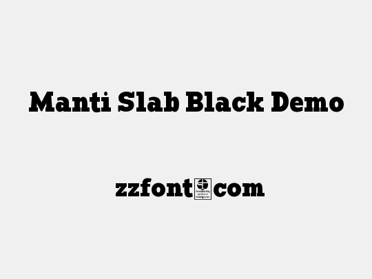 Manti Slab Black Demo