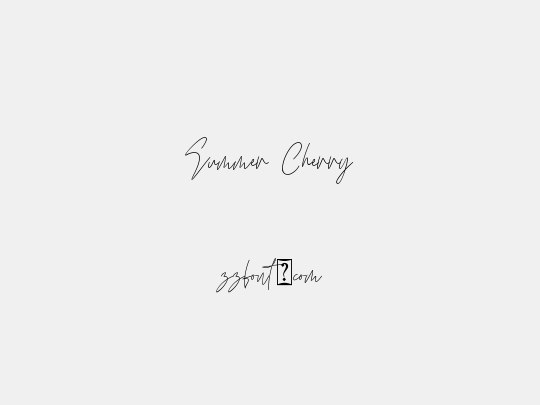 Summer Cherry