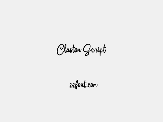 Claston Script