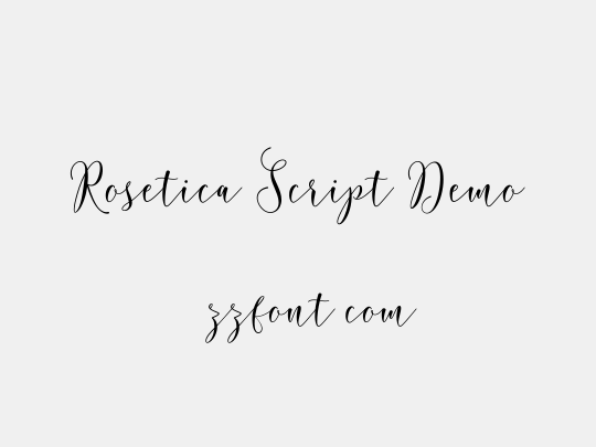 Rosetica Script Demo