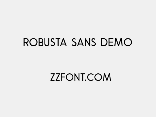 Robusta Sans Demo