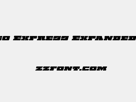Chicago Express Expanded Italic