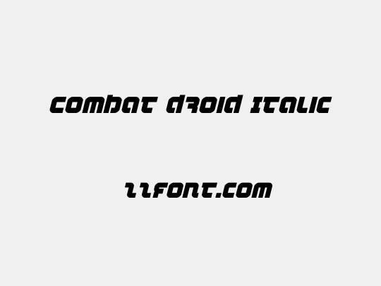 Combat Droid Italic