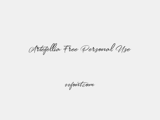 Artefellia Free Personal Use