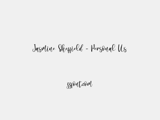 Jasmine Sheffield - Personal Us