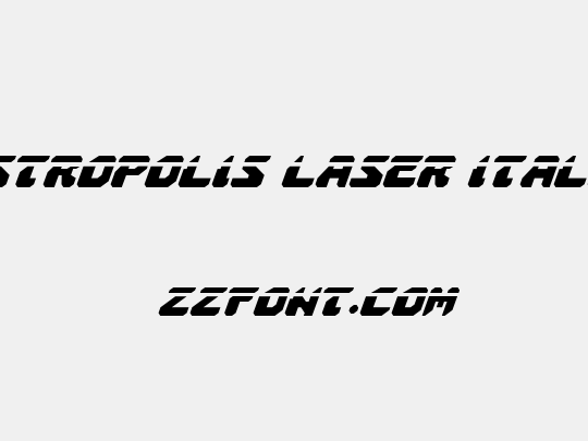Astropolis Laser Italic