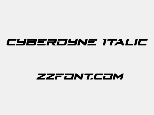 Cyberdyne Italic