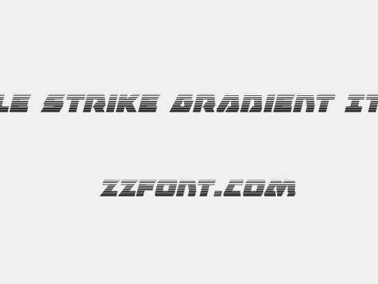 Eagle Strike Gradient Italic