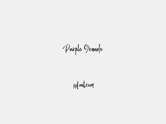 Purple Grande
