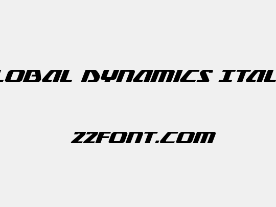Global Dynamics Italic