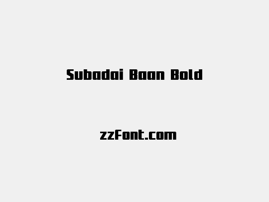 Subadai Baan Bold
