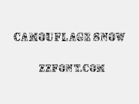 Camouflage Snow