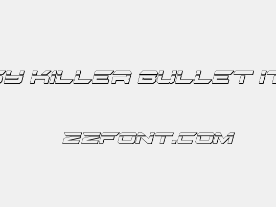 Gypsy Killer Bullet Italic