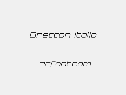 Bretton Italic