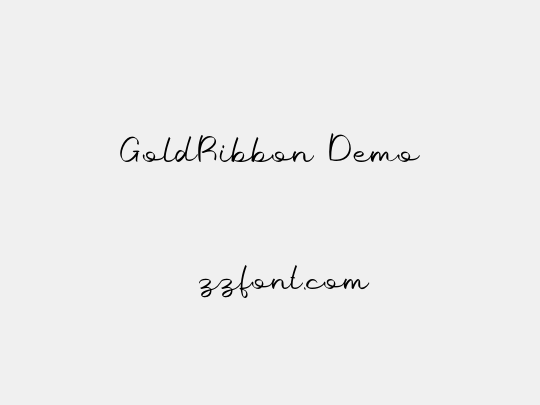 GoldRibbon Demo