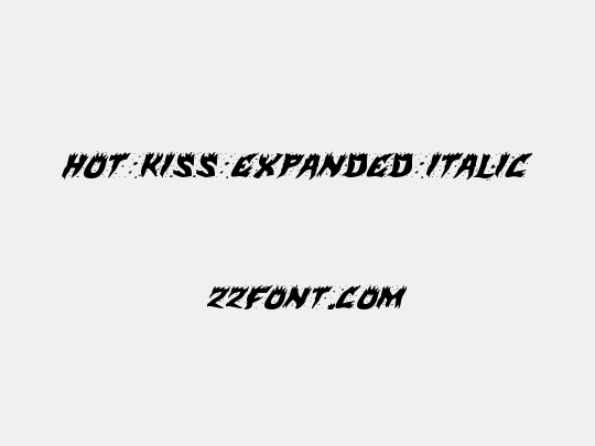 Hot Kiss Expanded Italic