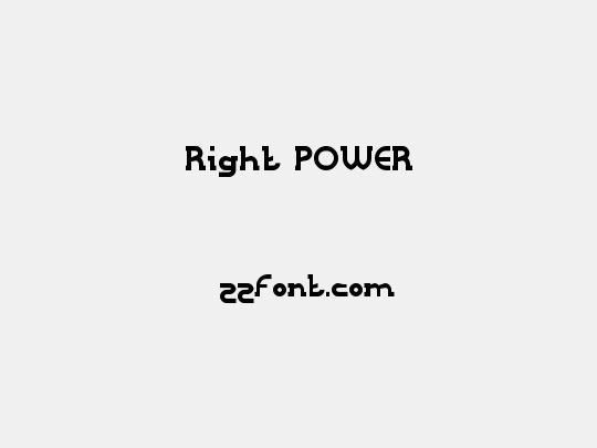 Right POWER