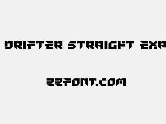 Tokyo Drifter Straight Expanded