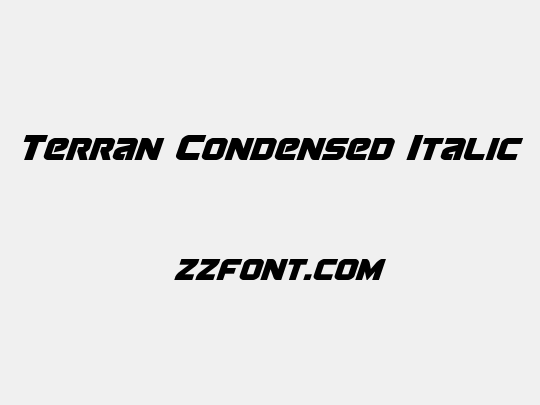 Terran Condensed Italic