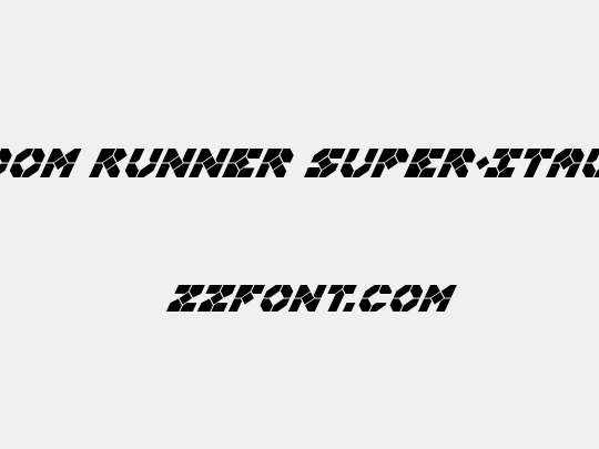Zoom Runner Super-Italic