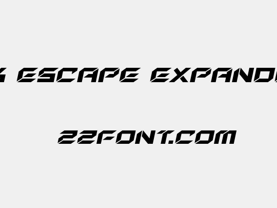New York Escape Expanded Italic