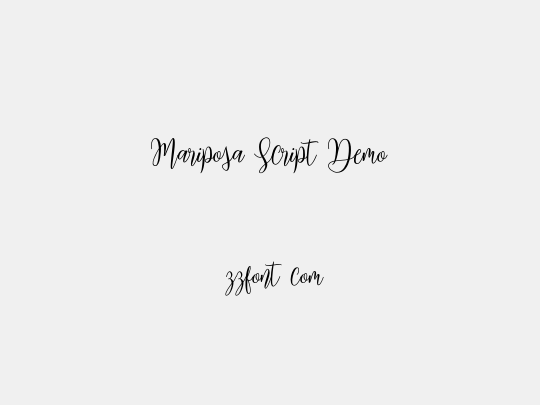 Mariposa Script Demo