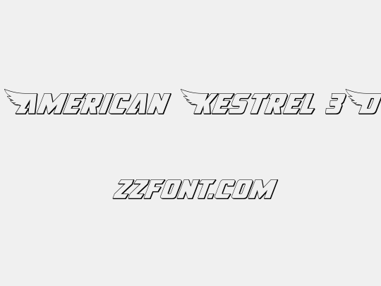 American Kestrel 3D