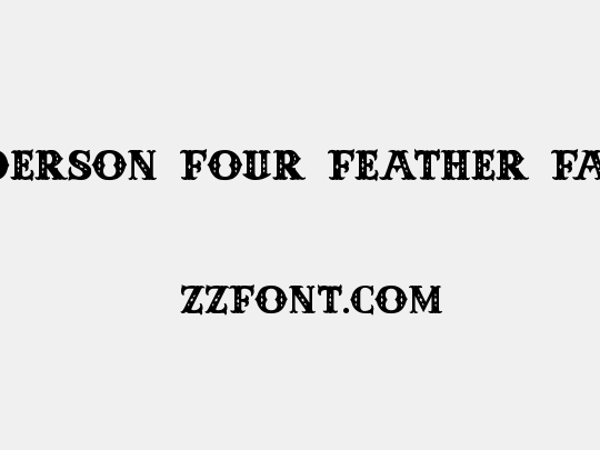 Anderson Four Feather Falls