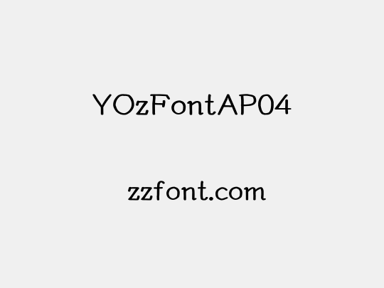 YOzFontAP04