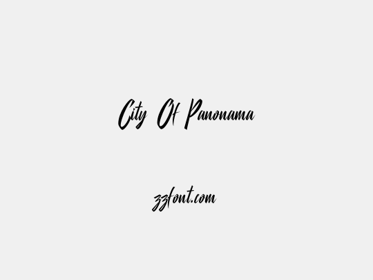 City Of Panonama