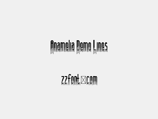 Anamelia Demo Lines