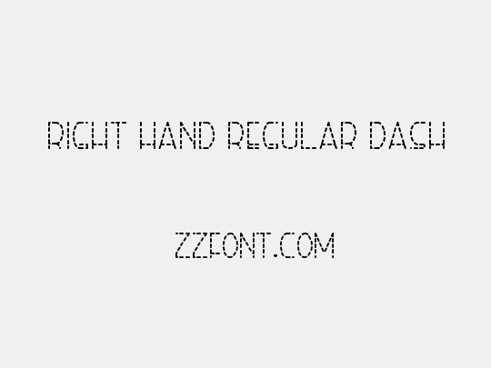 Right Hand Regular Dash
