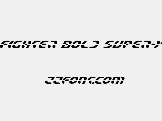 Starfighter Bold Super-Italic