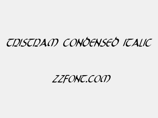 Tristram Condensed Italic