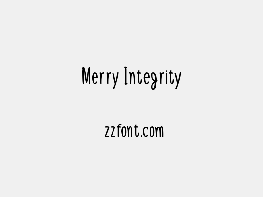 Merry Integrity