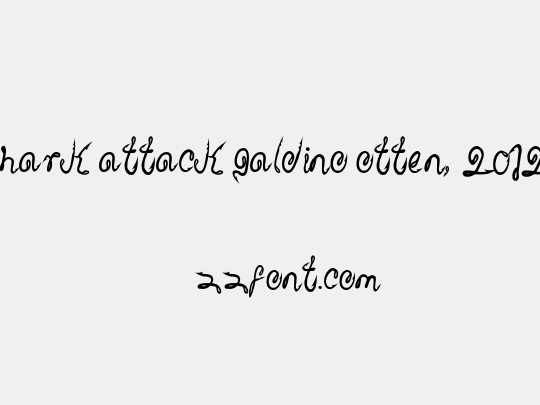 Shark Attack Galdino Otten, 2012nitial release8