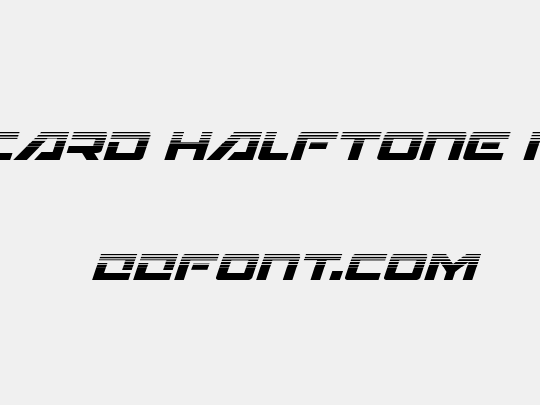 Wildcard Halftone Italic