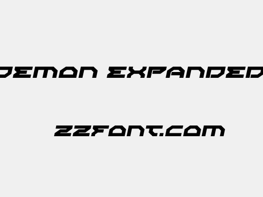 Xeno-Demon Expanded Italic