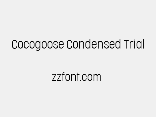 Cocogoose Condensed Trial