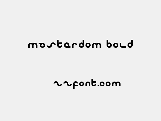 Masterdom Bold