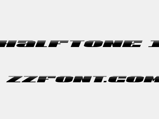 U.S.A. Halftone Italic