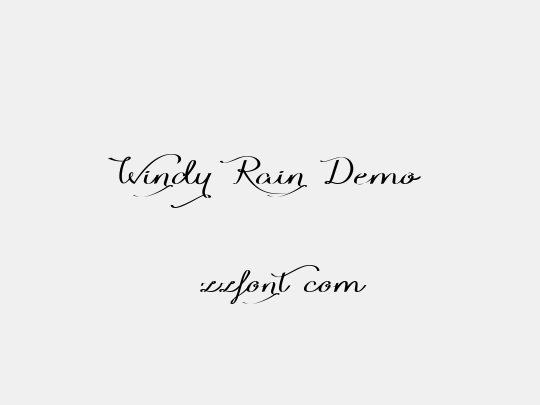 Windy Rain Demo