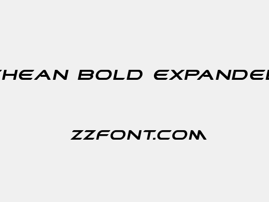 Promethean Bold Expanded Italic