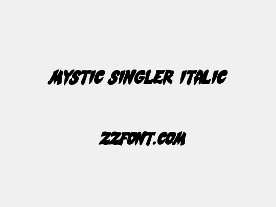 Mystic Singler Italic