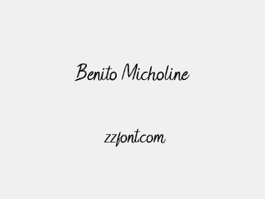 Benito Micholine