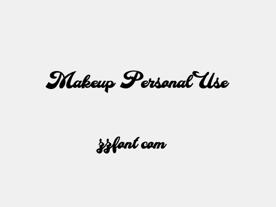 Makeup Personal Use