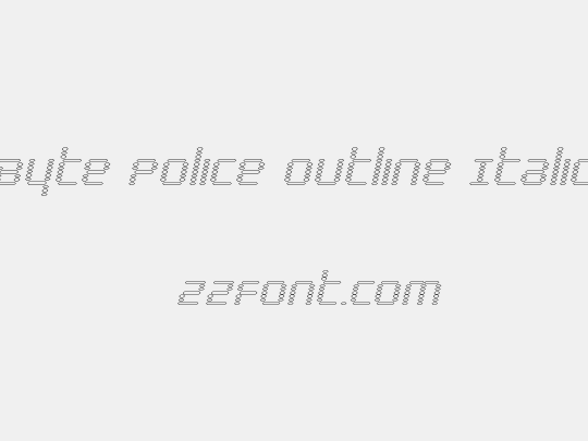 Byte Police Outline Italic